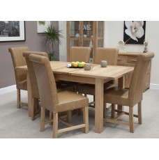 Opus Modern Oak Twin Leaf Extending Dining Table